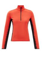 Aztech Mountain - Quarter-zip Fleeceback-jersey Thermal Top - Womens - Red
