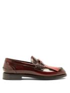 Burberry Contrast-fringed Leather Loafers