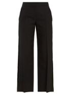 Matchesfashion.com Alexander Mcqueen - High Rise Wide Leg Trousers - Womens - Black