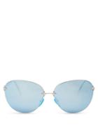 Christopher Kane Mirrored D-frame Sunglasses