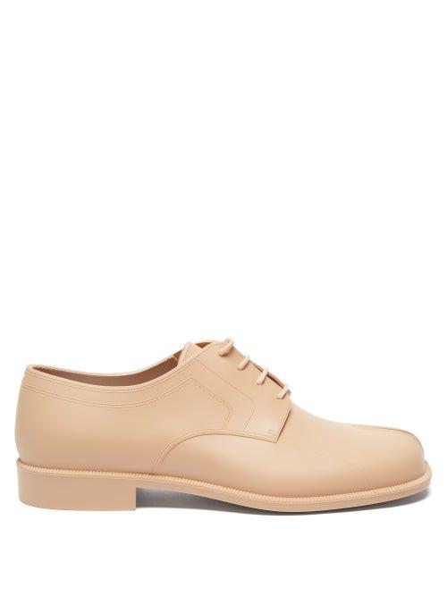 Maison Margiela - Tabi Rubber Derby Shoes - Mens - Beige