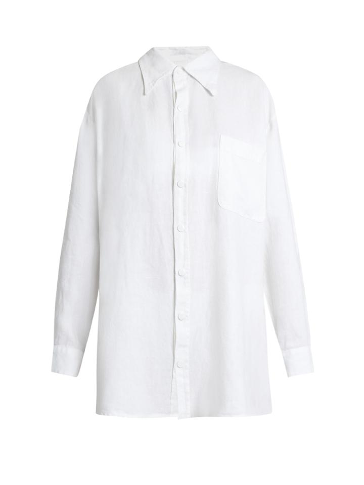Roxana Salehoun Oversized Linen Shirt