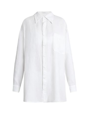 Roxana Salehoun Oversized Linen Shirt