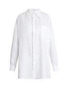 Roxana Salehoun Oversized Linen Shirt
