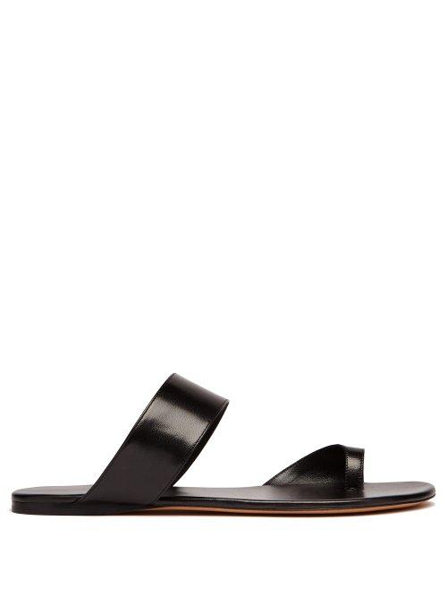 Matchesfashion.com The Row - Infradito Leather Slides - Womens - Black