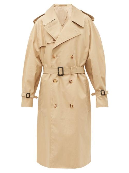 Matchesfashion.com Wardrobe. Nyc - Double Breasted Belted Cotton Trench Coat - Womens - Khaki