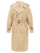 Matchesfashion.com Wardrobe. Nyc - Double Breasted Belted Cotton Trench Coat - Womens - Khaki