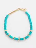 Zo Chicco - Diamond, Turquoise & 14kt Gold Bracelet - Womens - Gold Multi