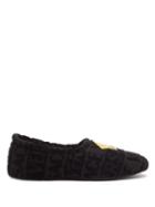 Matchesfashion.com Versace - Medusa-embroidered Terry-towelling Slippers - Mens - Black