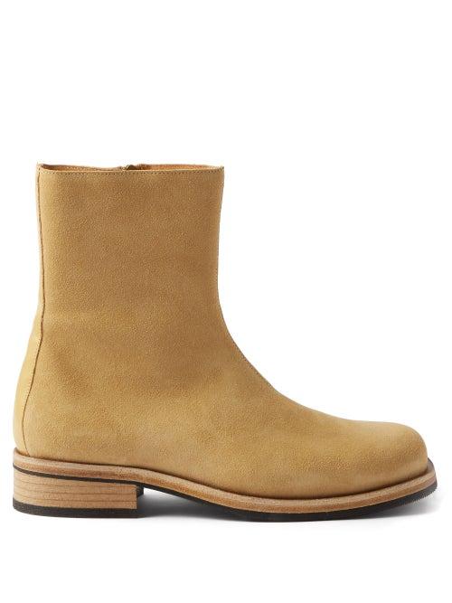 Our Legacy - Camion Suede Boots - Mens - Yellow