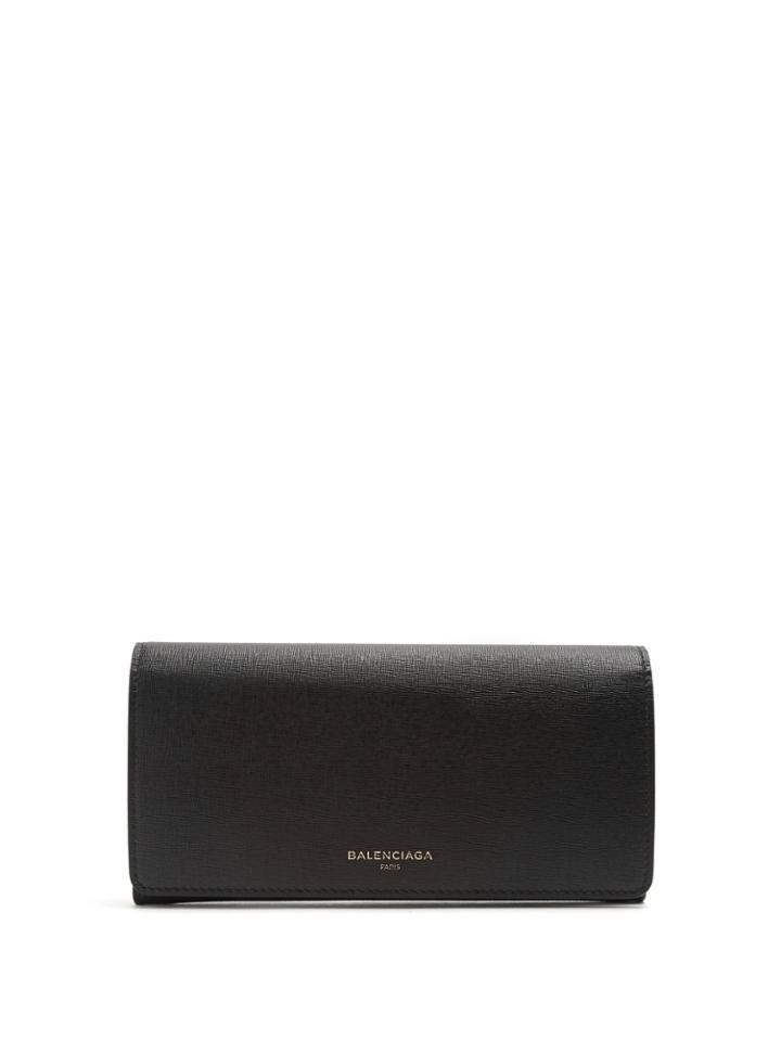 Balenciaga Essential Fold-over Leather Wallet