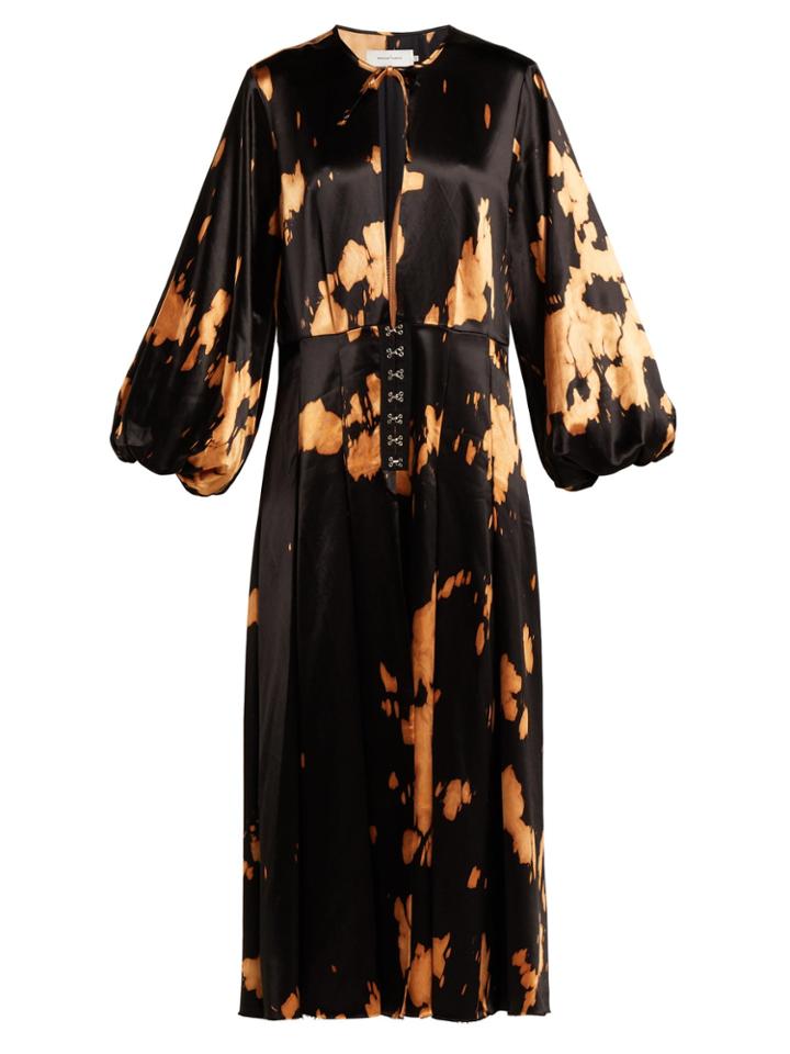 Marques'almeida Tie-dye Cotton-blend Satin Dress