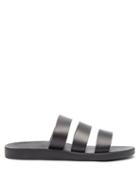 Ancient Greek Sandals - Minas Leather Sandals - Mens - Black