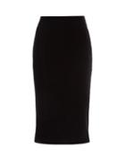 Matchesfashion.com Saint Laurent - High-rise Velvet Pencil Skirt - Womens - Black