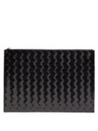 Matchesfashion.com Bottega Veneta - Intrecciato Medium Leather Pouch - Mens - Black