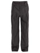 Y Project Layered-waistband Wool-blend Trousers