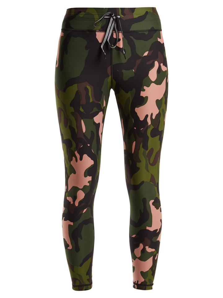 The Upside Crystal Camo Cropped Performance Leggings