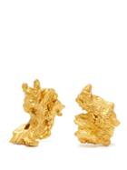 Matchesfashion.com Ingy Stockholm - Mismatched Painted Wood Earrings - Womens - Gold