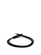 Matchesfashion.com Prada - Woven Leather Bracelet - Mens - Black