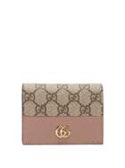 Gucci - Gg Marmont Leather Bi-fold Wallet - Womens - Pink Multi