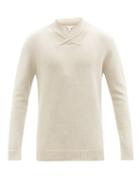 Sunspel - Shawl-collar Merino-blend Sweater - Mens - Cream