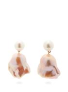 Matchesfashion.com Sophie Bille Brahe - Venus Rose Freshwater Pearl & 18kt Gold Earrings - Womens - Pearl