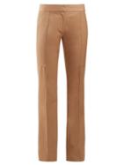 Matchesfashion.com Stella Mccartney - Mid Rise Slim Leg Trousers - Womens - Camel