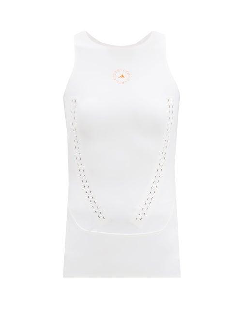 Matchesfashion.com Adidas By Stella Mccartney - Truepurpose Jersey Tank Top - Womens - White