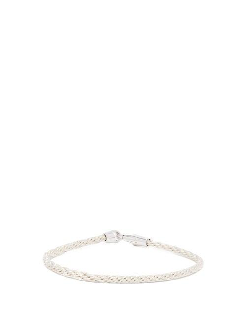 Matchesfashion.com Miansai - Knox Sterling-silver Cable Bracelet - Mens - Silver