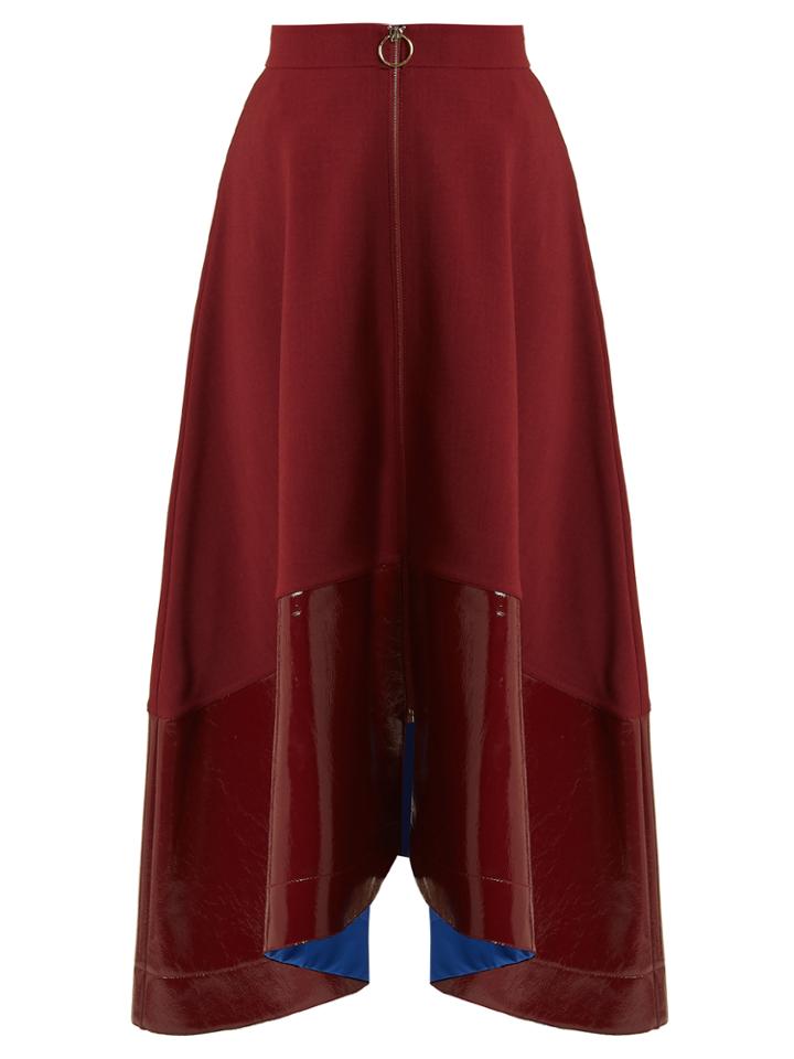 Roksanda Oriana Contrast-hem Midi Skirt