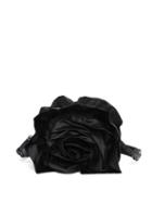 Simone Rocha - Ruched Satin Cross-body Bag - Womens - Black