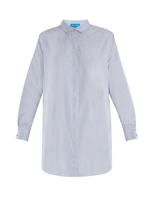 Matchesfashion.com M.i.h Jeans - Oversized Cotton Shirt - Womens - Blue