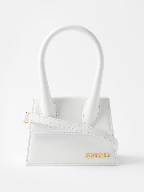 Jacquemus - Chiquito Moyen Leather Handbag - Womens - White