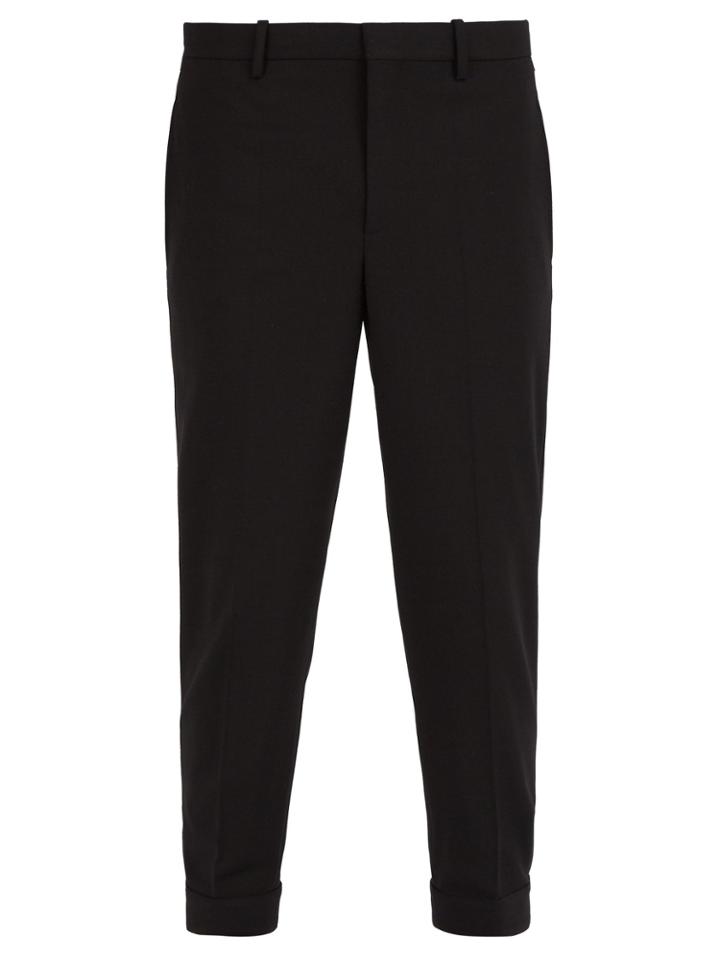 Neil Barrett Cuff-hook Wool-blend Trousers