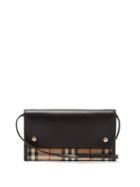Ladies Bags Burberry - Vintage Check Leather And Twill Cross-body Bag - Womens - Beige Multi