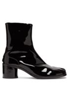 Matchesfashion.com Maison Margiela - Tabi Split Toe Patent Leather Boots - Mens - Black