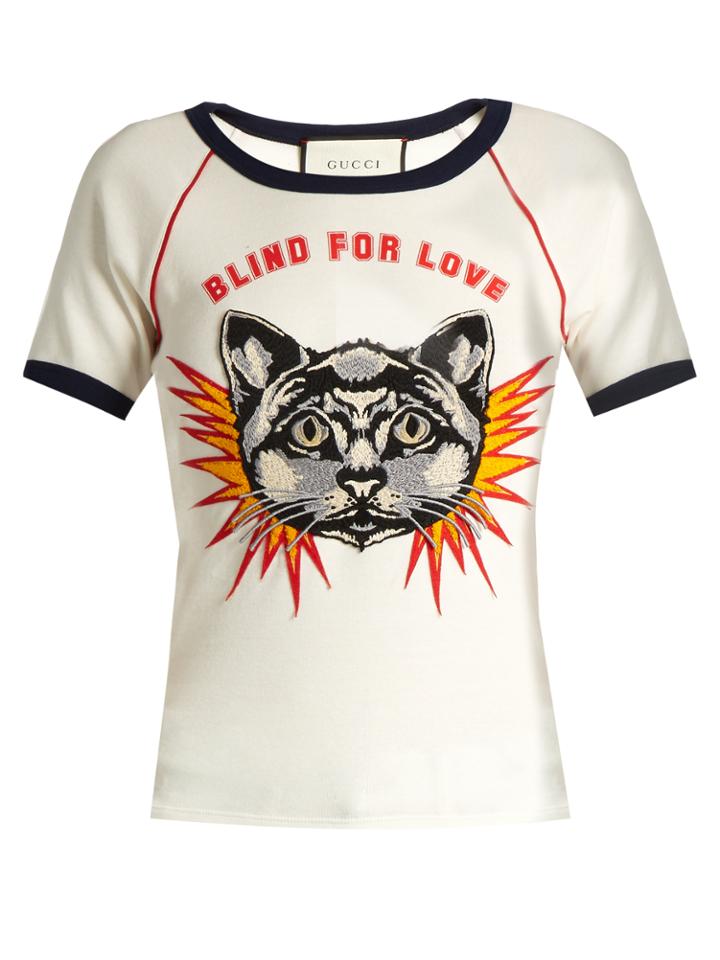 Gucci Blind For Love-print Cotton-jersey T-shirt
