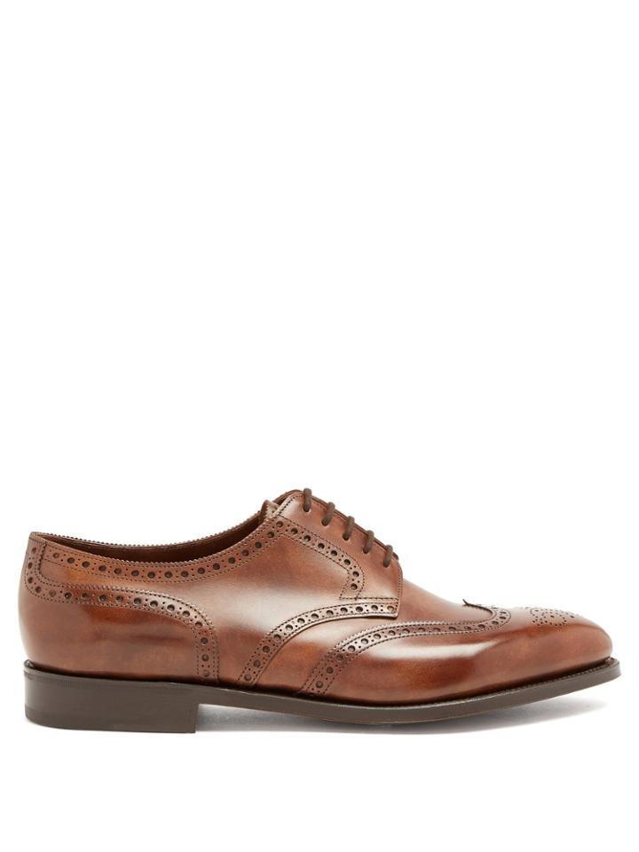 John Lobb Hayle Leather Brogues