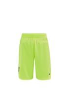 Matchesfashion.com Balenciaga - Logo-print Mesh-jersey Shorts - Mens - Yellow