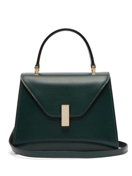 Matchesfashion.com Valextra - Iside Mini Leather Bag - Womens - Dark Green