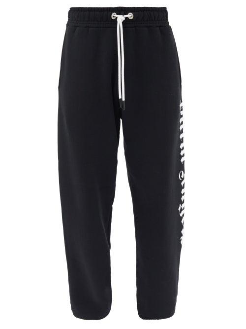 Palm Angels - Logo-print Cotton-jersey Track Pants - Mens - Black