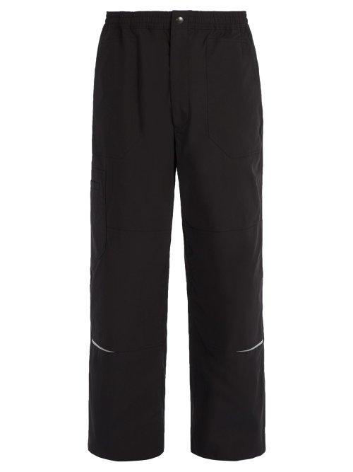 Matchesfashion.com Lanvin - Cotton Blend Wide Leg Trousers - Mens - Black