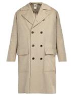 Matchesfashion.com Connolly - Oversized Double Breasted Wool Coat - Mens - Beige