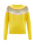 La Fetiche - Mildred Fair-isle Wool Sweater - Womens - Yellow Multi