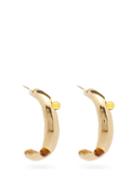 Matchesfashion.com Anita Berisha - Formation Topaz & 14kt Gold-plated Hoop Earrings - Womens - Yellow Gold