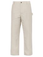 Matchesfashion.com Deveaux - Cotton Blend Carpenter Trousers - Mens - Beige