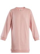 Mm6 Maison Margiela Round-neck Cotton Sweatshirt Dress
