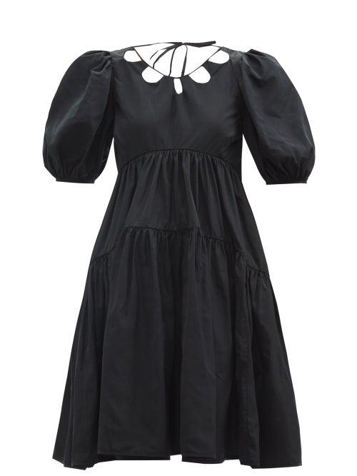Matchesfashion.com Cecilie Bahnsen - Harriet Recycled-fibre Taffeta Dress - Womens - Black