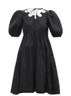 Matchesfashion.com Cecilie Bahnsen - Harriet Recycled-fibre Taffeta Dress - Womens - Black