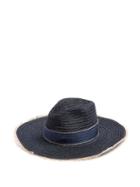 Matchesfashion.com Fil Hats - Batu Tara Hemp Straw Hat - Womens - Navy